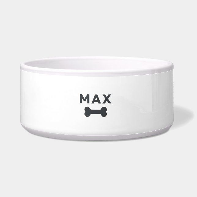 Modern Personalized Pet Bowl Voerbakje (Voorkant)