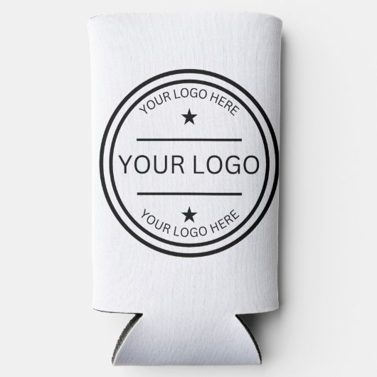 Modern Personalized Photo Logo wedding favor Gift Seltzer Blikjeskoeler (Voorkant)