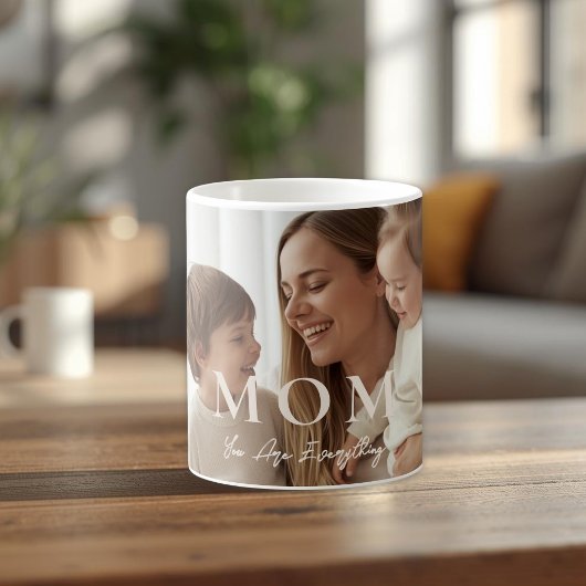 Modern Personalized Photo MOM Coffee Mug Koffiemok