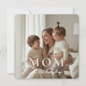 Modern Personalized Photo MOM Mothers Day Card (Voorkant)