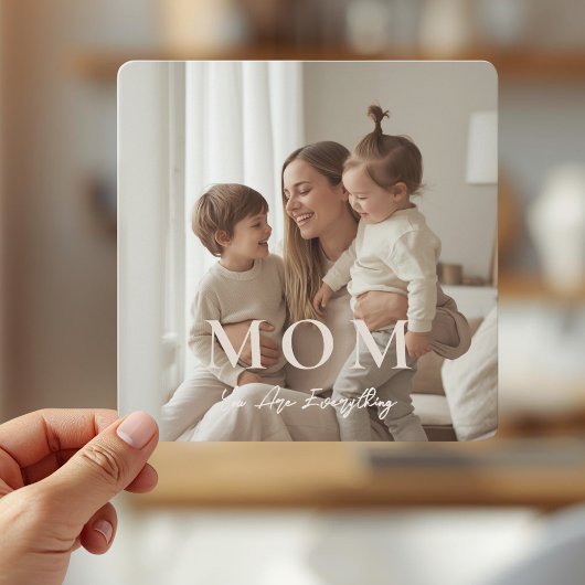 Modern Personalized Photo MOM Mothers Day Card