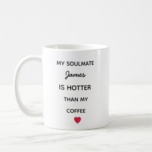Modern Personalized Soulmate Coffee Mug Koffiemok (Links)