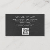 Modern Personalized Uber Driver  Visitekaartje (Achterkant)