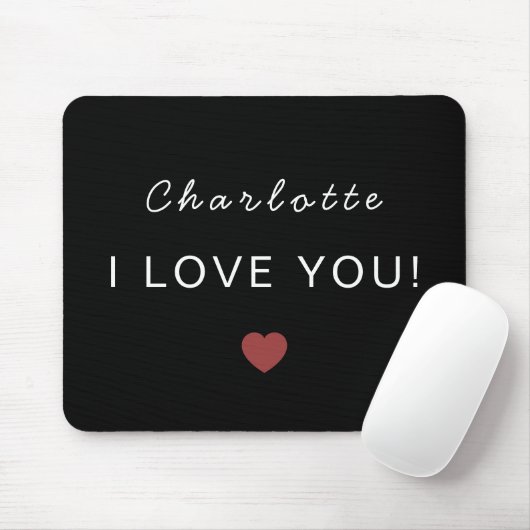 Modern Personalized Valentine Mouse Pad Muismat (Met muis)