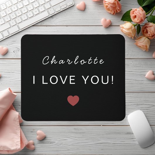 Modern Personalized Valentine Mouse Pad Muismat