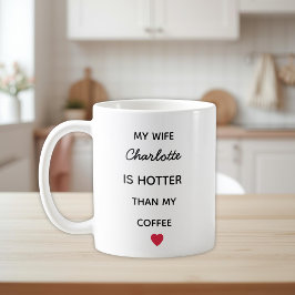 Modern Personalized Wife Coffee Mug Koffiemok