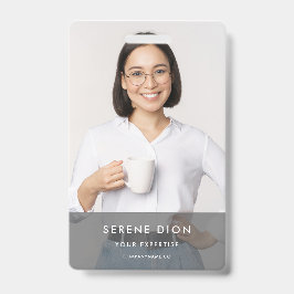 Modern Personeel Bedrijfsnaam ID Badge
