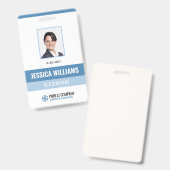 Modern Personeel Persoonlijke Foto Medewerker ID Badge (Front & Back)