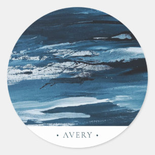 Modern, persoonlijk Abstract Ronde Sticker