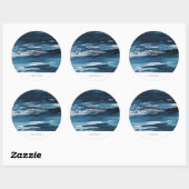 Modern, persoonlijk Abstract Ronde Sticker (Vel)