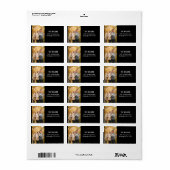 Modern, persoonlijk adres voor retourzending van f etiket (Full Sheet)