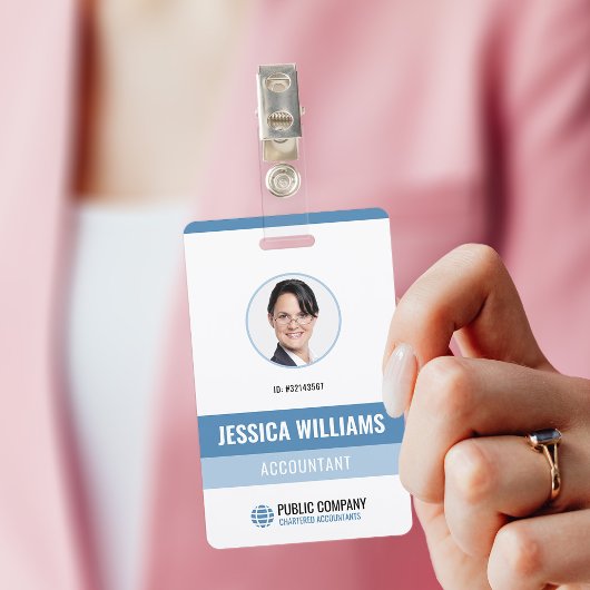 Modern Persoonlijk Foto Personeel Personeels-ID Badge