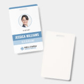 Modern Persoonlijk Foto Personeel Personeels-ID Badge (Voor- en achterkant)