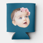 Modern persoonlijk grappig verjaardagsfotocadeau blikjeskoeler (Voorkant)