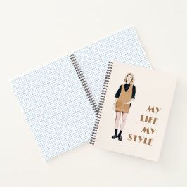 Modern persoonlijk notitieboek