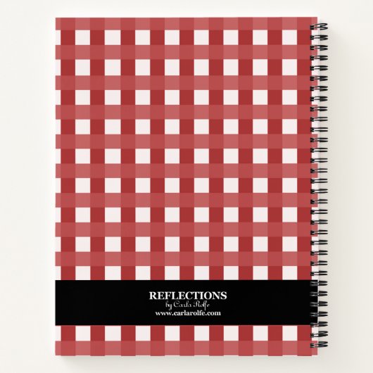 Modern , persoonlijk ontvangen notitieboek (Achterkant)