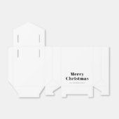 Modern Persoonlijk Prettig Kerstfeest Zwart & Wit  Bedankdoosjes (Uitgevouwen)