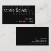 Modern persoonlijk - rood visitekaartje (Voorkant / Achterkant)