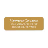 Modern persoonlijk terugkeeradres etiket (Voorkant)