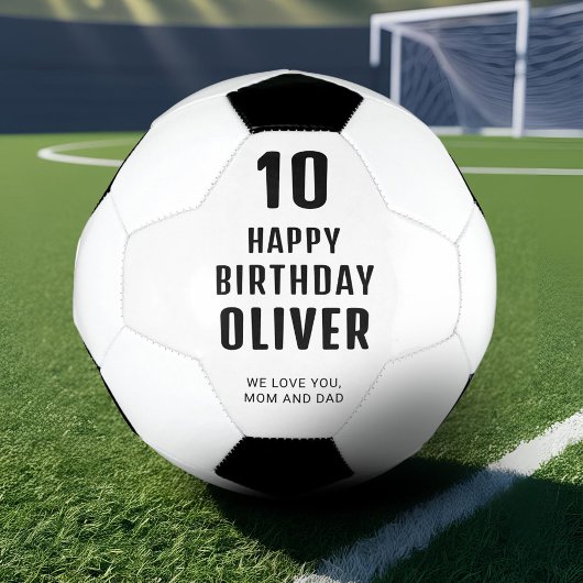 Modern persoonlijke Happy Birthday Voetbal