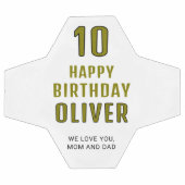 Modern persoonlijke Happy Birthday Voetbal (Enkel)