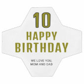 Modern persoonlijke Happy Birthday Voetbal (Enkel)