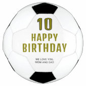 Modern persoonlijke Happy Birthday Voetbal (Voorkant)