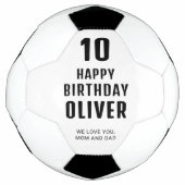 Modern persoonlijke Happy Birthday Voetbal (Voorkant)