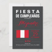Modern: Peru Feest Kaart (Voorkant)