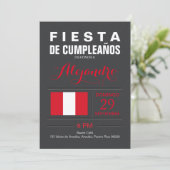Modern: Peru Feest Kaart (Staand voorkant)