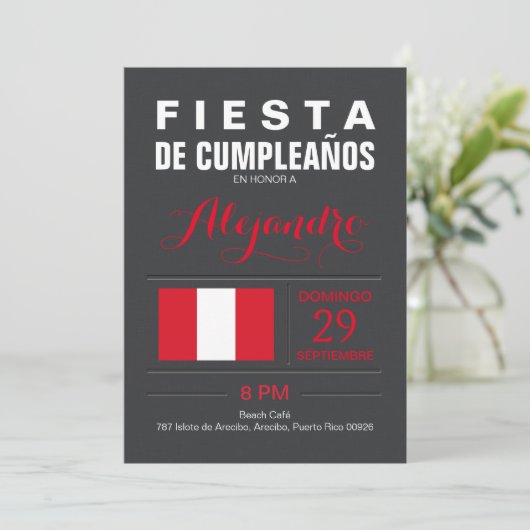 Modern: Peru Partij Kaart (Staand voorkant)