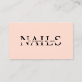 Modern, Perzik, QR-code Visitekaartje (Voorkant)