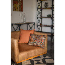 Modern Perzik Sinaasappel Abstract Patroon