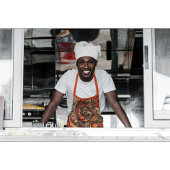 Modern Perzik Sinaasappel Abstract Patroon Schort