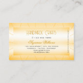 Modern Perzik Sinaasappel met Diamonds Eye Catchin Visitekaartje (Achterkant)