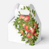 Modern perzikfruit | Bruiloft gunst box Bedankdoosjes (Achterkant)