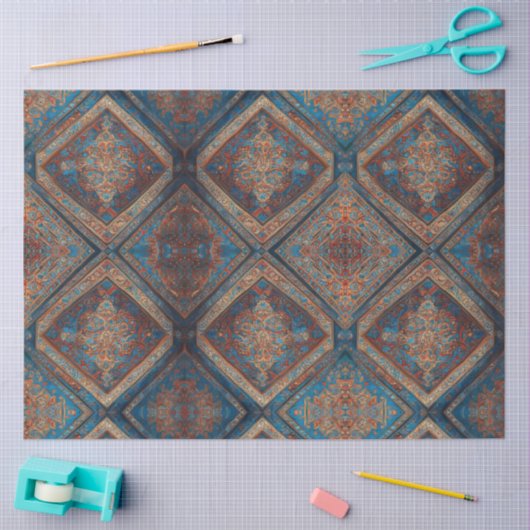 Modern Perzisch Mooi Oud Patroon Collectie Tissuepapier (Craft)