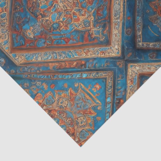 Modern Perzisch Mooi Oud Patroon Collectie Tissuepapier (Detail)