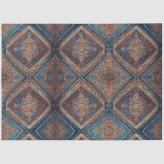 Modern Perzisch Mooi Oud Patroon Collectie Tissuepapier (Voorkant)