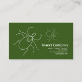 Modern Pest Control Insect Logo Visitekaartje (Voorkant)