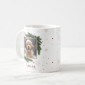Modern Pet Christmas – Personalized Holiday Gift Koffiemok (Voorkant links)