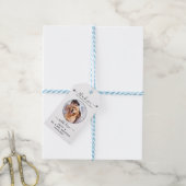 Modern Pet Foto bedankt Dog Wedding Favor Cadeaulabel (Met Touw)