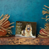 Modern Pet Loss Personalized Photo Dog Memorial Fotoplaat (Zijkant)