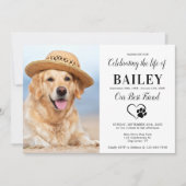 Modern Pet Memorial Foto's vieren het leven Kaart (Voorkant)