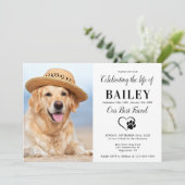 Modern Pet Memorial Foto's vieren het leven Kaart (Staand voorkant)