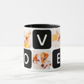 Modern Pet Memorial Herinnering Foto's Keepsake Mok (Midden)