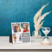 Modern Pet Memorial Photo Collage Fotoplaat (Insitu)