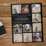 Modern Pet Memorial Photo Collage Legpuzzel<br><div class="desc">Unique pet 10 fotocollage puzzel maakt het perfecte cadeau voor elk hondenliefhebber,  met tekst die 'FOREVER IN OUR HEARTS OUR WONDERFUL DOG' luidt,  gevolgd door hun naam en een boodschap.</div>