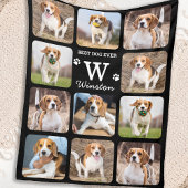 Modern Pet Photo Collage Custom Hondenliefhebber Fleece Deken