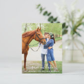 Modern Pet Photo Pet Wedding Save the Date (Staand voorkant)